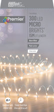 Load image into Gallery viewer, Premier 300 Warm White LED Microbrights Silver Wire
