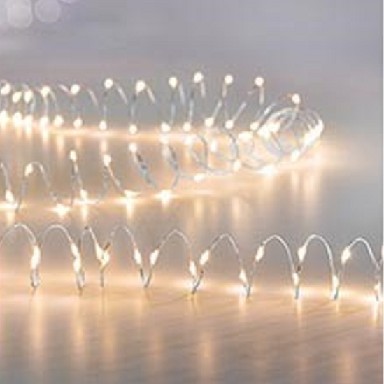 Premier 300 Warm White LED Microbrights Silver Wire