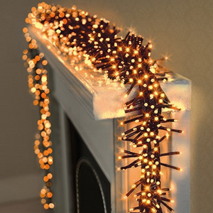Premier 3000 Cluster Brights LED Lights Vintage Gold