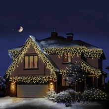 Load image into Gallery viewer, Premier 300 Warm White LED Frosted Cap Christmas Iciclebrights
