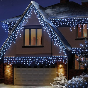 Premier 460 White LED Frosted Cap Christmas Iciclebrights
