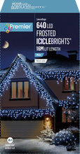Load image into Gallery viewer, Premier 640 White LED Frosted Cap Christmas Iciclebrights
