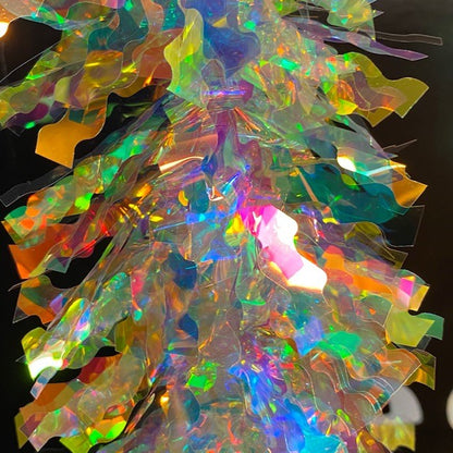 200cm x 7.5cm Iridescent Christmas Tinsel