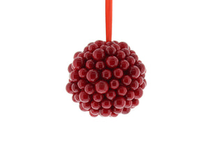 Red Berry Cluster Ball Christmas Decoration