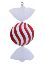 Load image into Gallery viewer, Flat Disc Candy Striped Decoration 50cm
