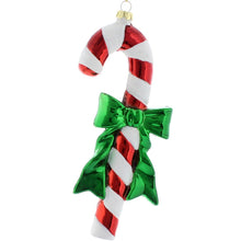 Load image into Gallery viewer, Christmas Candy Cane with Bow Hanging Decoration 17cm
