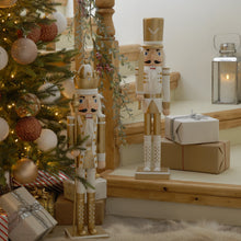 Load image into Gallery viewer, White &amp; Gold Nutcracker 60cm
