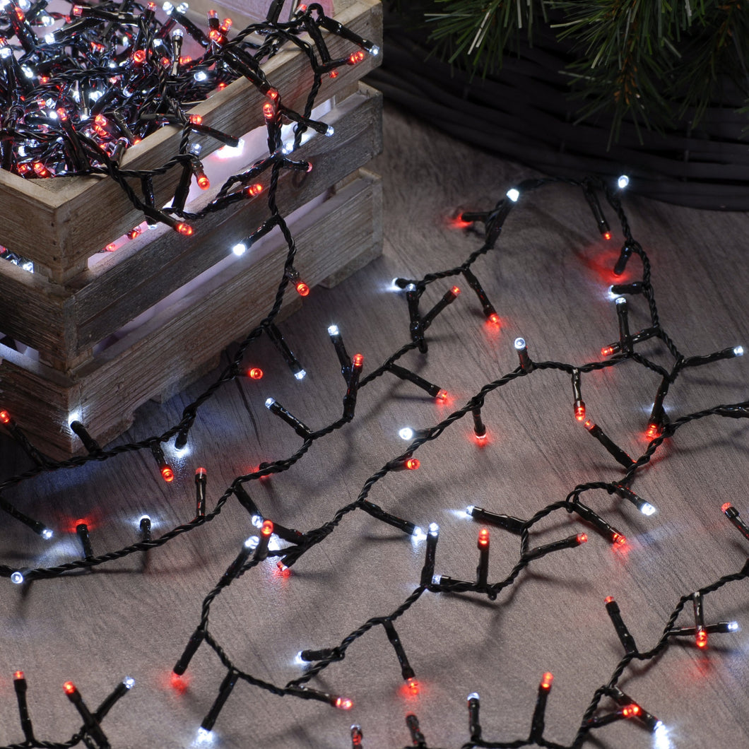 Festive 600 Carnival Red & White Firefly Lights
