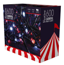 Load image into Gallery viewer, Festive 600 Carnival Red &amp; White Firefly Lights
