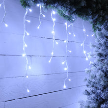 Load image into Gallery viewer, Festive 360 White Snowing Icicle Lights
