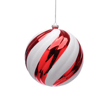 Load image into Gallery viewer, 20cm Candy Stripe Shatterproof Christmas Bauble

