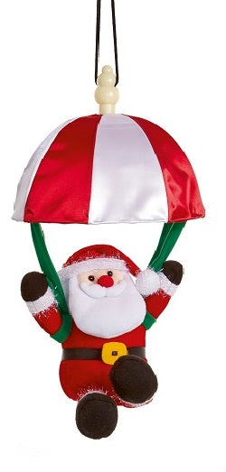 Snowman or Santa Musical Parachuting Characters Christmas Decoration