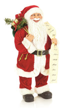 Load image into Gallery viewer, Standing Santa with List 40cm
