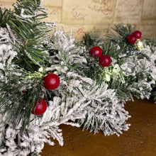 Load image into Gallery viewer, 10 Red Berry Foliage Micro LED Battery Operated Lights
