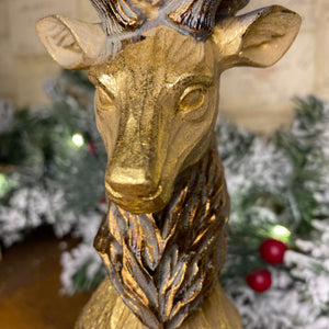 Gold Stag Candle Holder 30cm