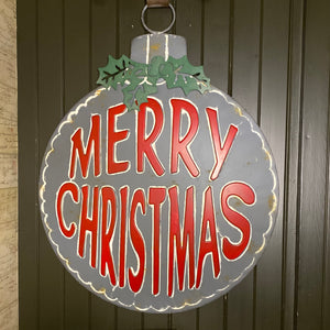 Rustic Merry Christmas Sign 67cm