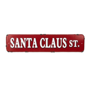Santa Claus St. Sign
