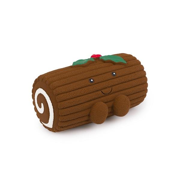 Latex Christmas Yule Log Dog Toy
