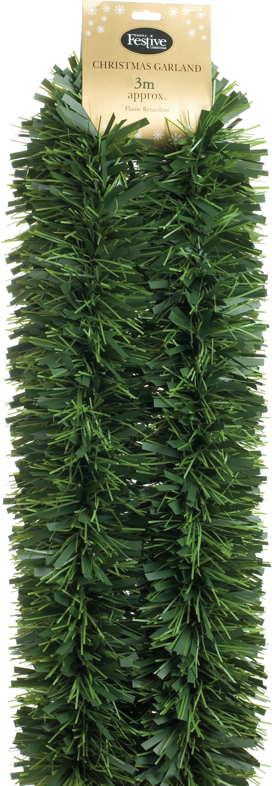 Chunky Green Pine Tinsel Garland 300cm x 15cm