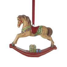 Load image into Gallery viewer, Christmas Rocking Horse Hanging Decoration
