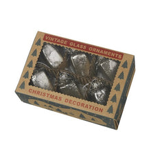 Load image into Gallery viewer, Vintage Style Bottles Silver Mottled Christmas Bauble Set

