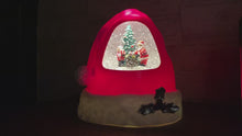 Load and play video in Gallery viewer, Santa Hat Snow Globe Water Spinner
