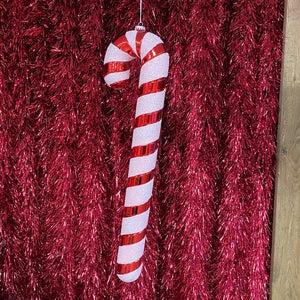Festive Red and White Glitter 91cm Candy Cane
