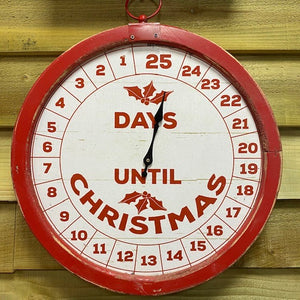 Christmas Advent Clock Countdown 36cm