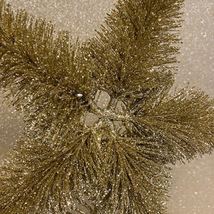 Gold Bristle Star 30cm Christmas Tree Topper