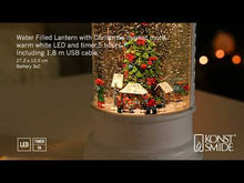 Load and play video in Gallery viewer, Konstsmide Christmas Market Scene Water Lantern
