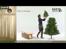 Load and play video in Gallery viewer, Kaemingk Snowy Imperial Pine Christmas Tree 7ft/210cm

