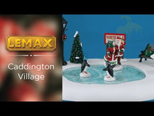 Load and play video in Gallery viewer, Lemax North Pole Skating Rink Christmas Village Decoration
