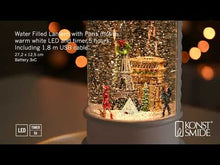 Load and play video in Gallery viewer, Konstsmide Paris Scene Christmas Water Lantern
