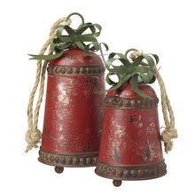 Load image into Gallery viewer, Christmas Rustic Metal Bell Set
