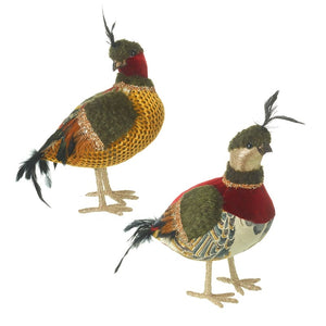 Christmas Woodland Birds Standing Display Decorations