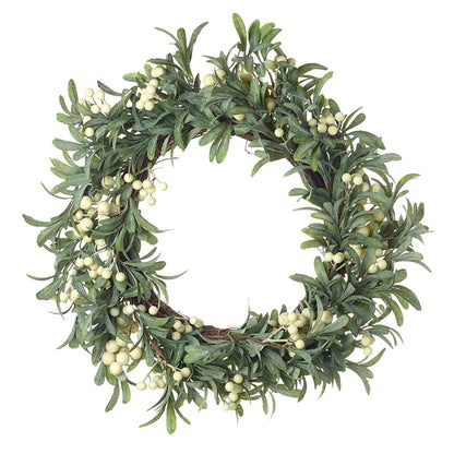 Mistletoe and Berries Christmas Wreath