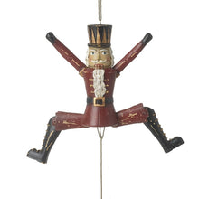 Load image into Gallery viewer, Hanging Christmas Nutcracker With Moveable Legs

