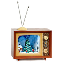 Load image into Gallery viewer, Christmas LED Lit Musical Tree Scene TV Music Box
