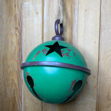 Load image into Gallery viewer, Christmas Vintage Style Star Cut Out Metal Baubles
