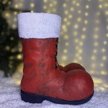 Load image into Gallery viewer, Large Red Santa Boots Christmas Decoration
