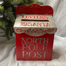 Load image into Gallery viewer, Christmas North Pole Letters To Santa Retro Wall Post Box
