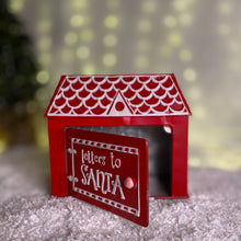Load image into Gallery viewer, Christmas Gingerbread House Letters To Santa Red Post Box
