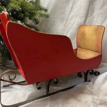 Load image into Gallery viewer, Rustic Style Wooden Christmas Sleigh
