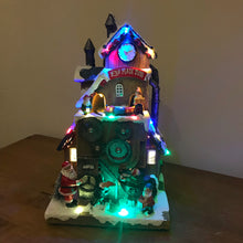 Load image into Gallery viewer, Christmas Elf Workshop Lit Scene 29cm
