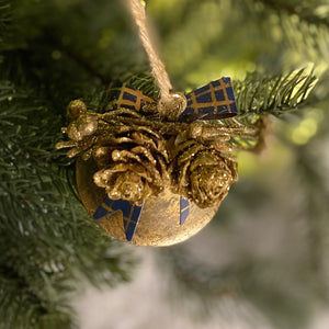 Gold Bell Tree Decoration 8cm