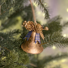 Load image into Gallery viewer, Gold Bell Tree Decoration 8cm
