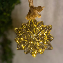Load image into Gallery viewer, Lumineo Micro LED Smokey Star Decoration with Rope 19cm
