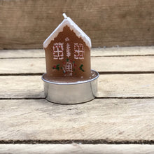 Load image into Gallery viewer, Set of 4 Gingerbread House T-lights
