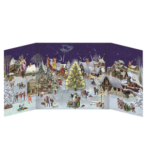 Coppenrath Winter Village Advent with Slide-In Figures