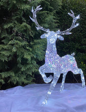Load image into Gallery viewer, Northern Lights Jewelled Stag with Multi Colour Lights 1.4m
